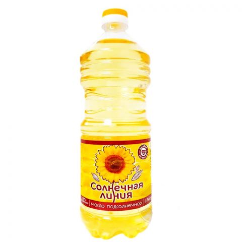 Масло подсолнечное "Солнечная линия", 1 л