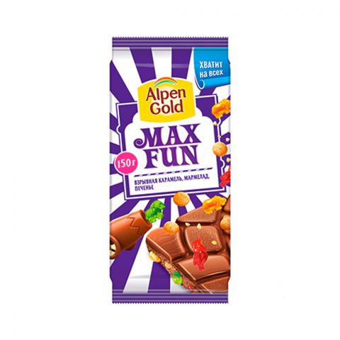 AlpenGold MaxFun partlaýjy karamel,marmelad, köke 150g