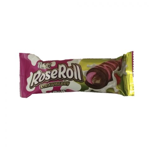 "RoseRoll" içi ýertudana we daşy şokoladly köke