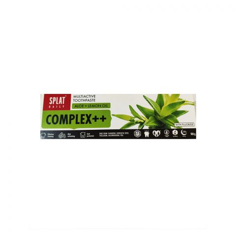 Diş pastasy "Splat" Kompleks++  Aloe+Limon ýagy 100g