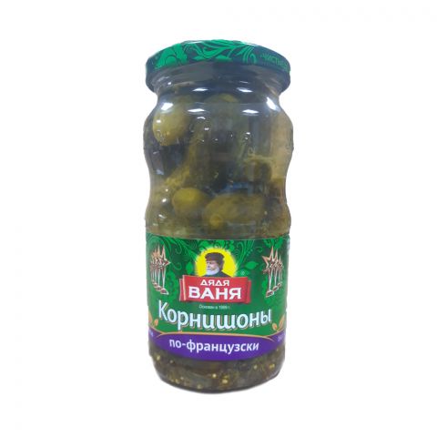 Fransuz düzgüninde gaplanan kornişon (hyýar) Dýadýa Wanýa 460g