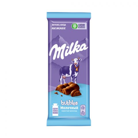 Milka Bubbles gözenekli-süýtli şokolad 76g