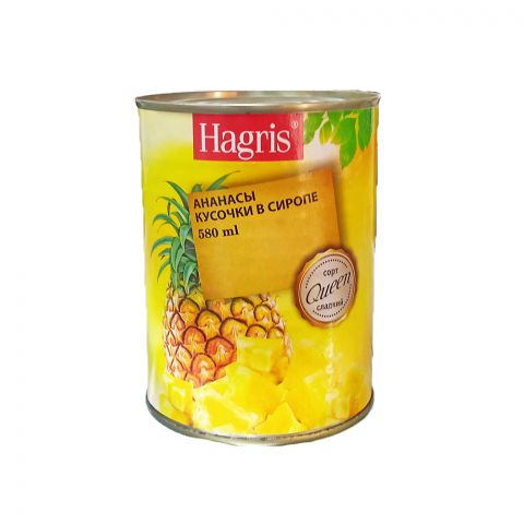 "Hagris" maýda dogralan ananas 580ml
