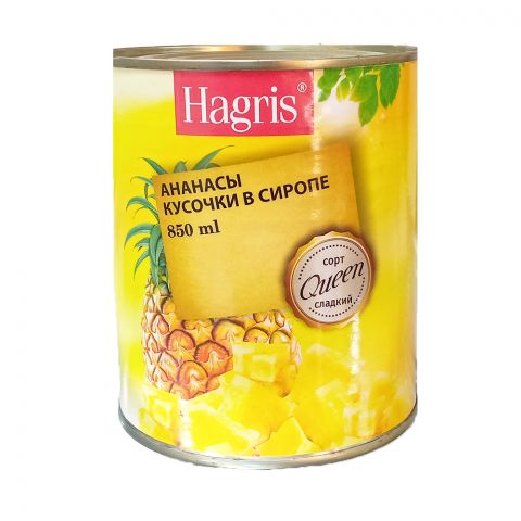 "Hagris" maýda dogralan ananas siroply 580ml