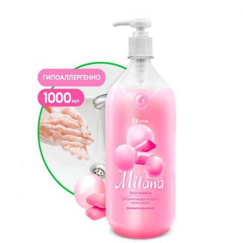 Grass Milana - Жидкое крем-мыло "Fruit Bubbles" 1000 мл