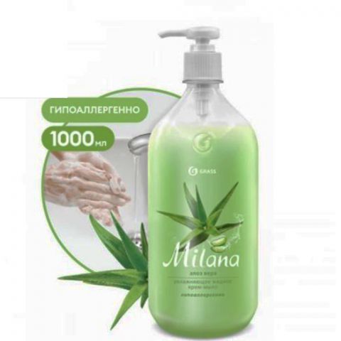 Grass "Milana - Крем-мыло жидкое "алоэ верa", 100 мл
