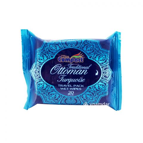 "Compact" adaty Otto turkuaz, syýahat üçin çygly süpürgiçler 20pc.