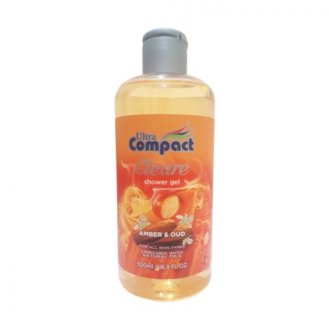 "Compac" duş geli amber we oud 500ml