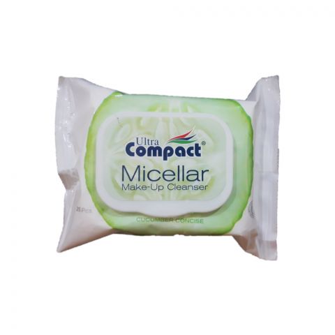 "Compact" Micellar hyýar ekstraktly çygly süpürgiçler 25sanly