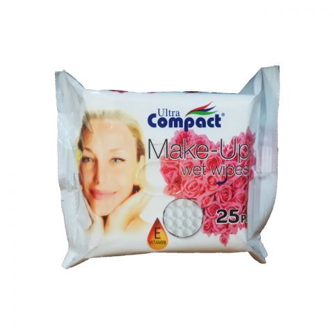 "Compact" makiýažy aýyrmak üçin çygly süpürgiç 25sanyly