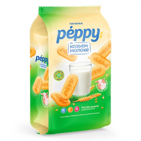 Печенье с козьим молоком Crafers "Peppy" 180 г