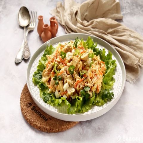 Салат "Пикантный с курицей " 250 гр