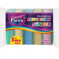 Parex reňkli gubka 5 sany.
